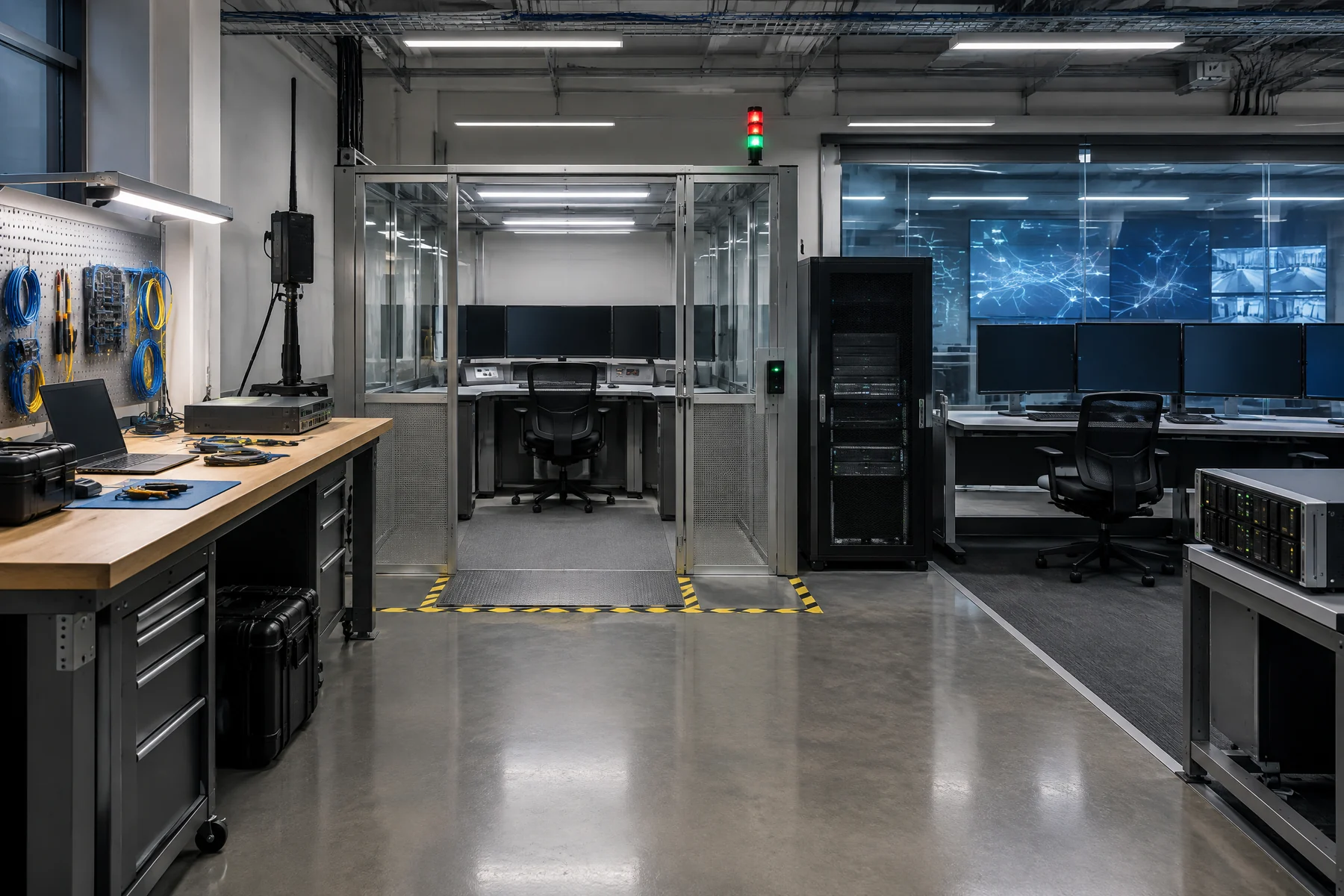 Three-stage rollup cutover control room with separate proof-system components.