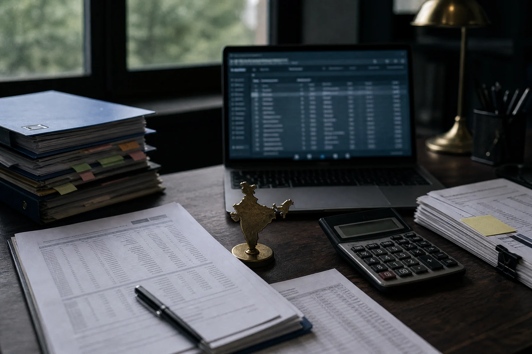 India-focused tax records, calculator and transaction tables under review